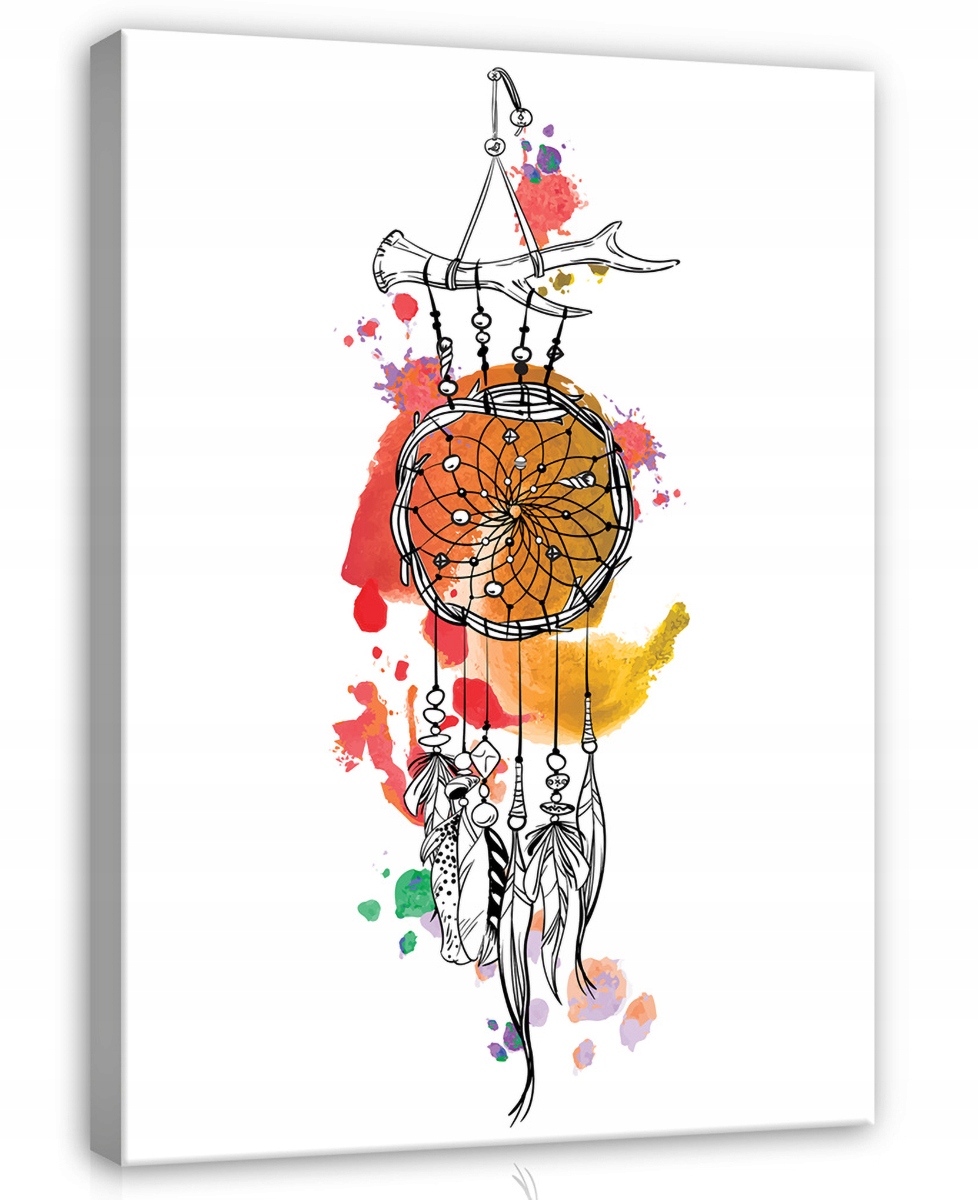 Obraz Na Plátně Canvas 75x100 Lapač Snů Talisman Amulet Etno Folk