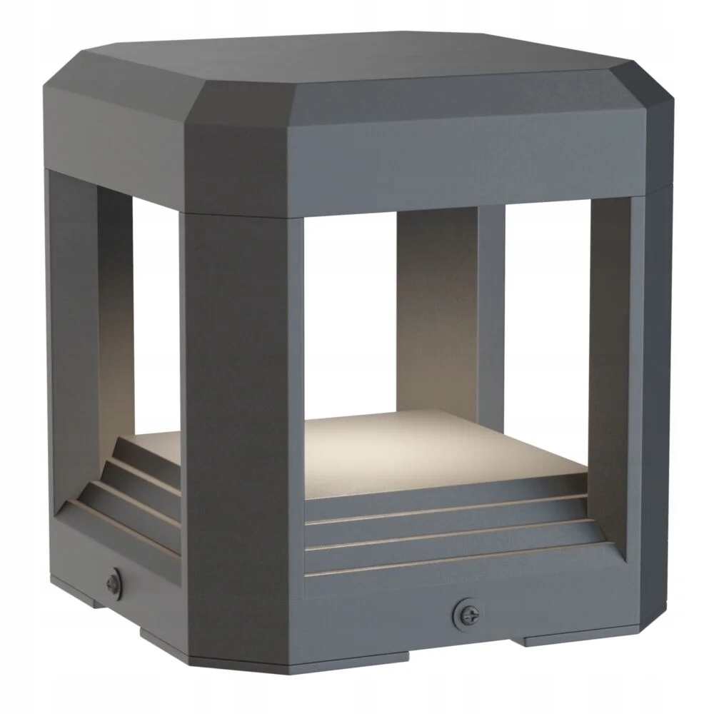 Stojacia záhradná terasová Led lampa na osvetlenie, sivá, 15 cm, Maytoni