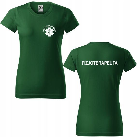 

Damska koszulka z nadrukiem Fizjoterapeuta M 06