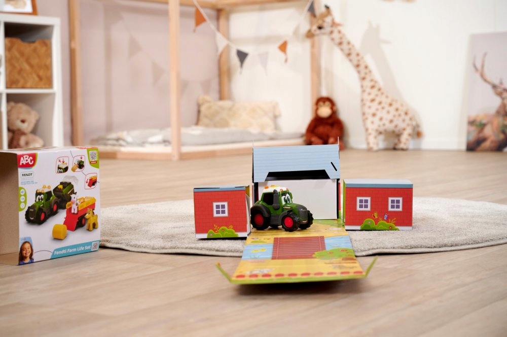 Zestaw Farmera Traktor Fendt farma Św/Dźw Dickie Materiał karton plastik