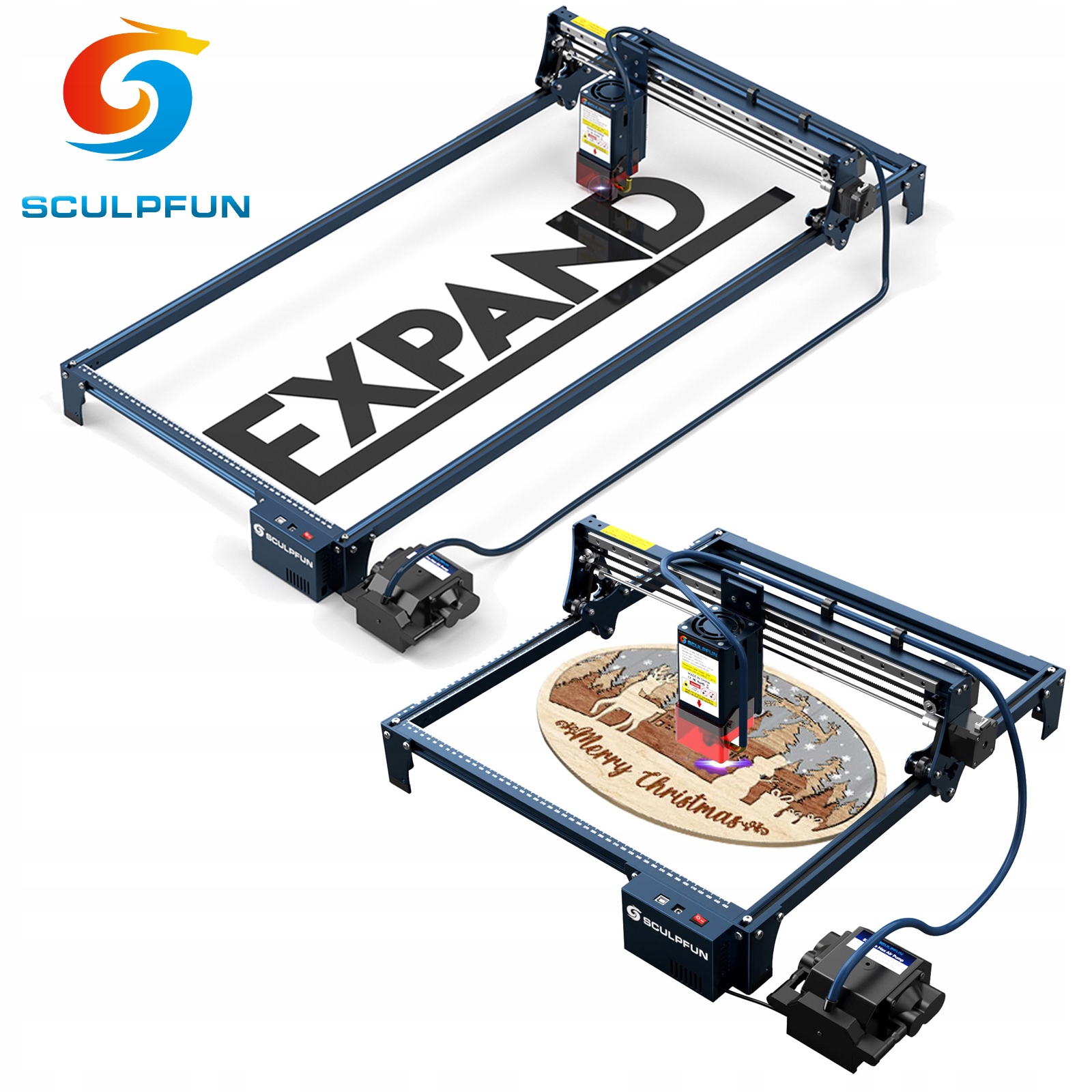 Laserový gravírovací stroj Sculpfun S30 Pro Max 20W sada pro rozšíření 935x400mm