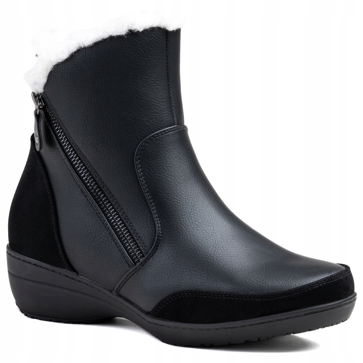 Kotníkové Boty Vlna pohodlné Zip teplé lehké měkké Wojtyłko 41