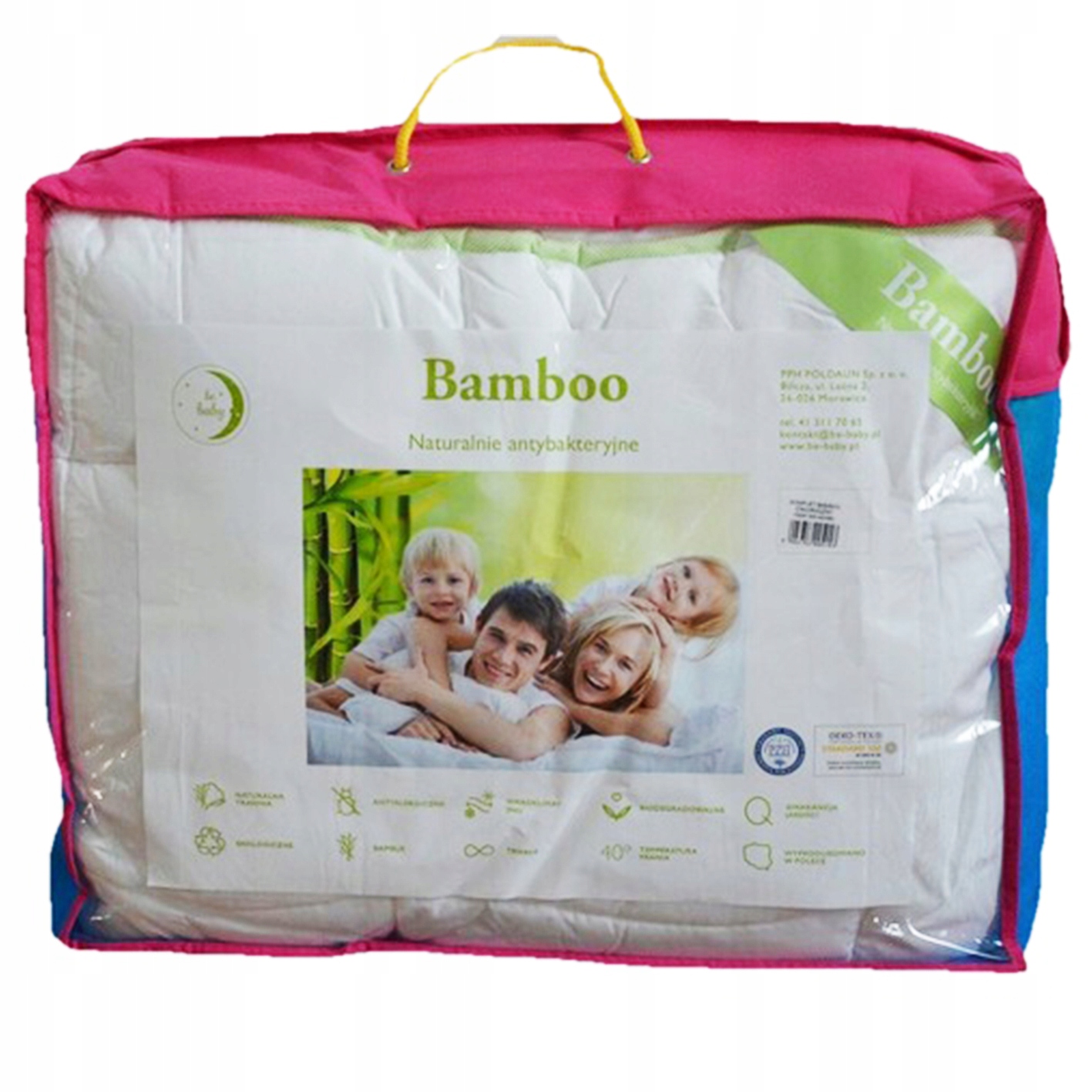 

Podwójna kołderka z Bambusa 100x135 poduszk 40x60