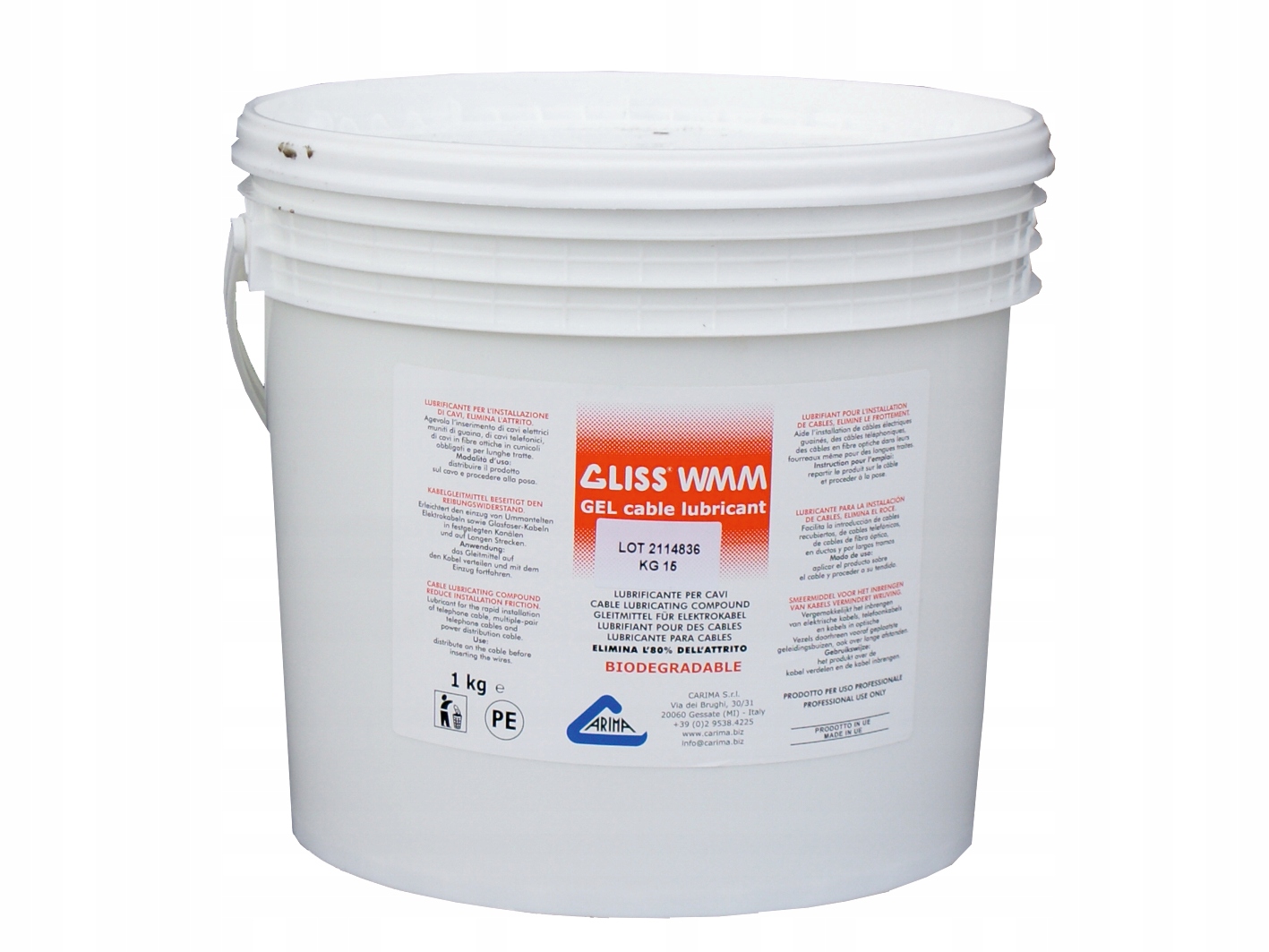 

Żel Preparat poślizgowy do kabli Gliss Wmm 5 kg