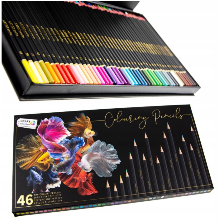 

Kredki 46 Sztuk pudełko magnes Craft Sensations