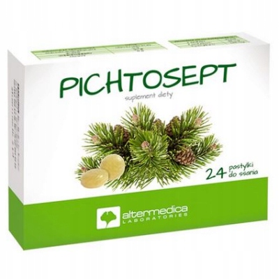 

Pichtosept 24 pastylki do ssania ból gardła