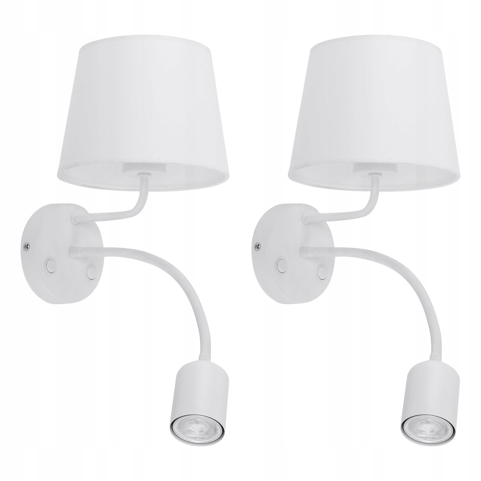 Tk Lighting Sada 2x Nástenné svietidlo na čítanie Maja White 2535
