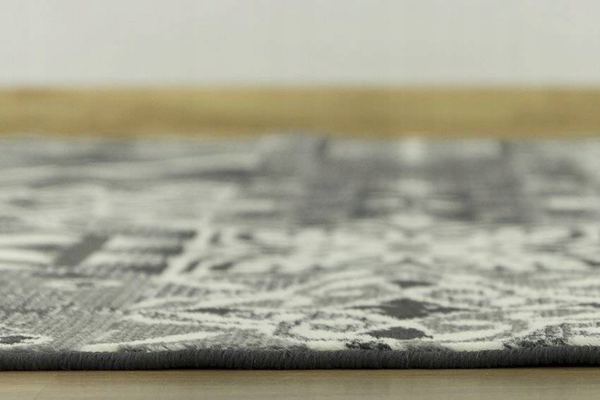 90x200 cm SZARY GRAFITOWY DYWAN LUNA PATCHWORK PŁYTKI KRATA Przeznaczenie do wnętrz