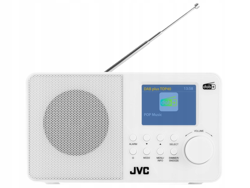 JVC RA-E611W-DAB Radio FM DAB+ Biały