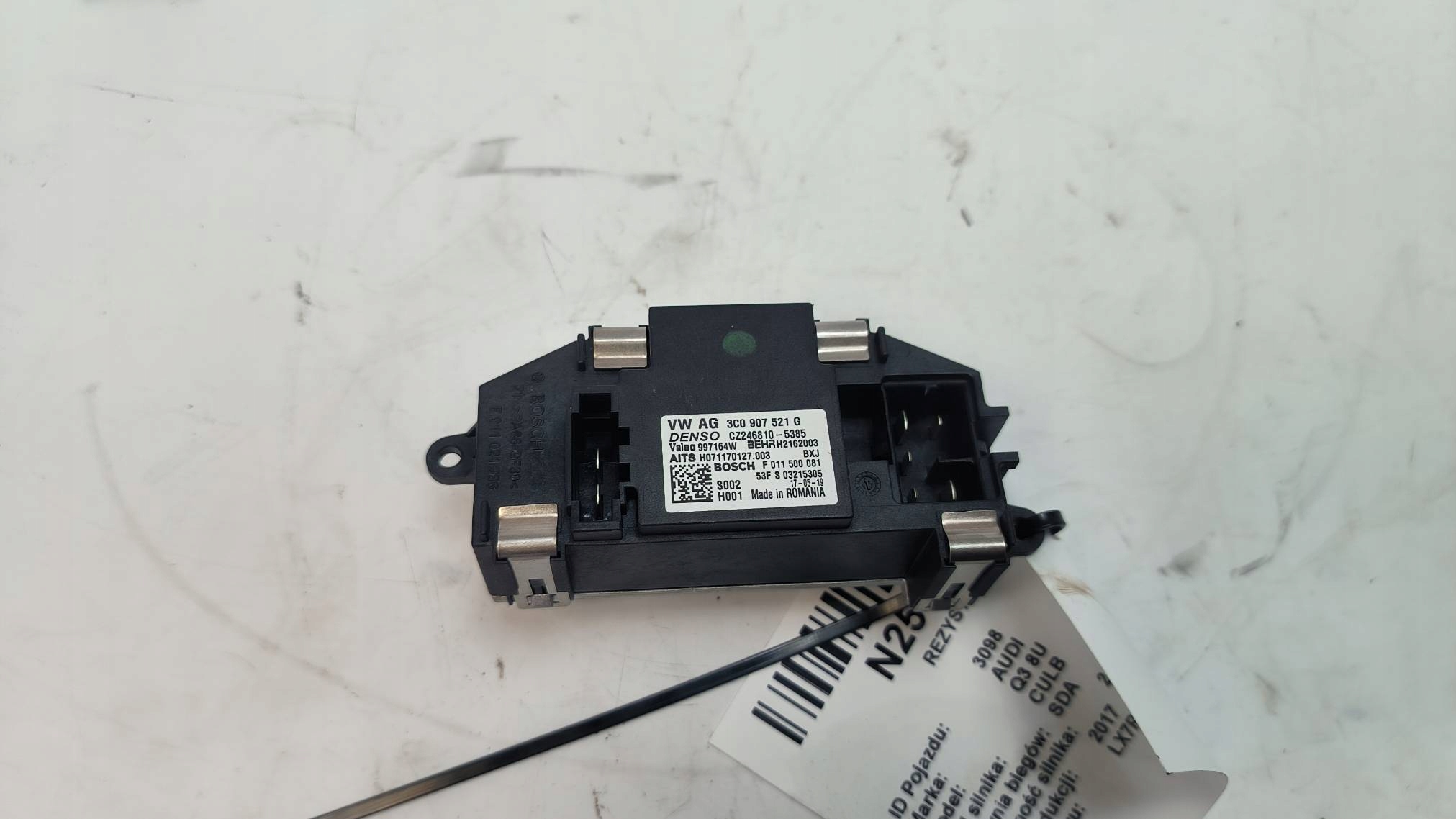 gebläsewiderstand 3C0907521G AUDI Q3 8U