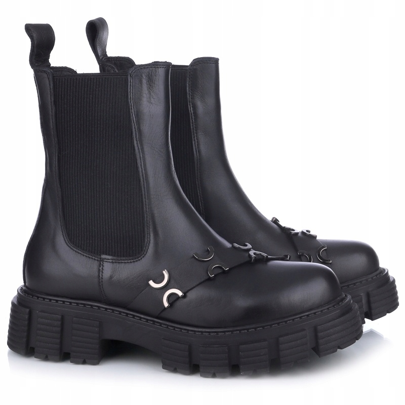 Dámské kotníkové boty Bombonella 10T 158.8277 Sa 827 T Syh černé, Kůže Vel. 40