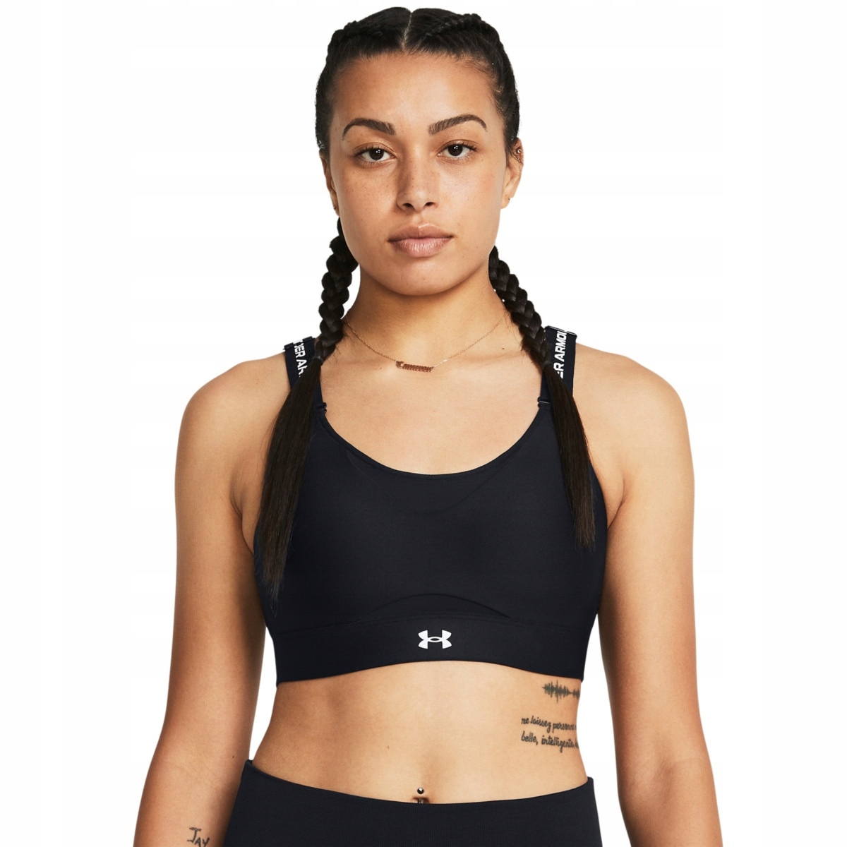 Biustonosz treningowy Under Armour Ua Infinity High 2.0 Bra Czarny S (a-c)