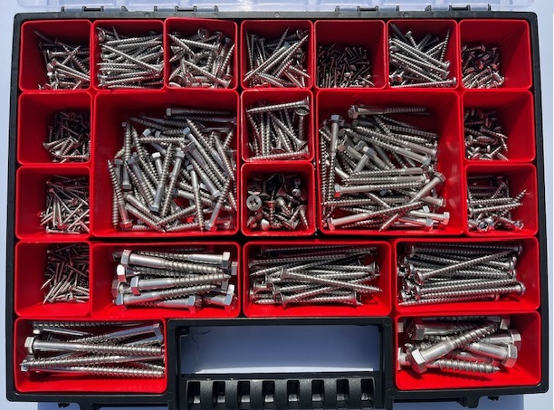 Zestaw wkrętów do drewna A2 800szt. (16)