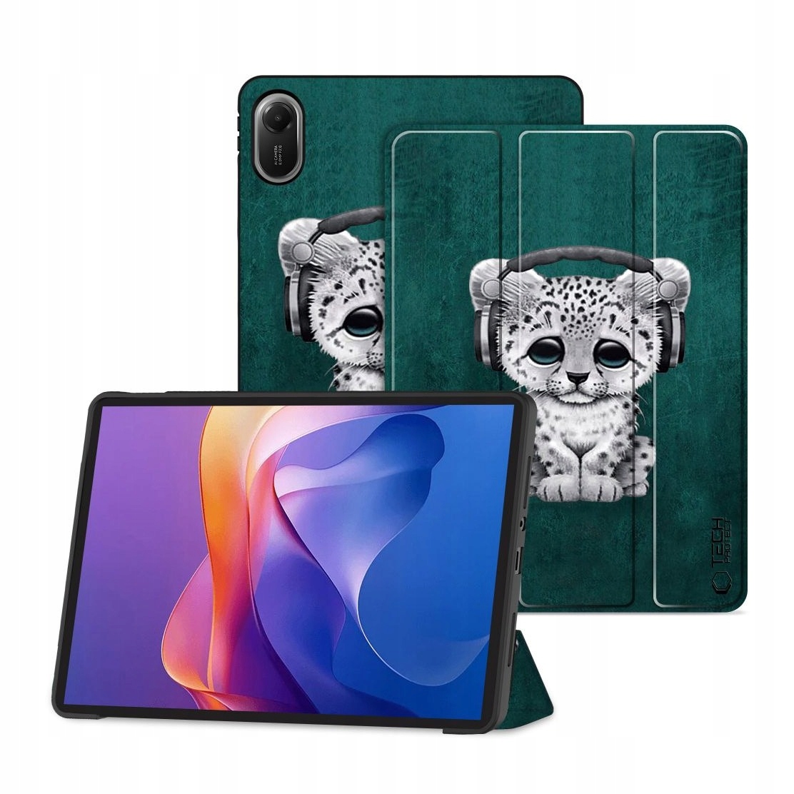 Etui do Xiaomi Redmi Pad 2 11.0 Tech-Protect SmartCase Sad Cat