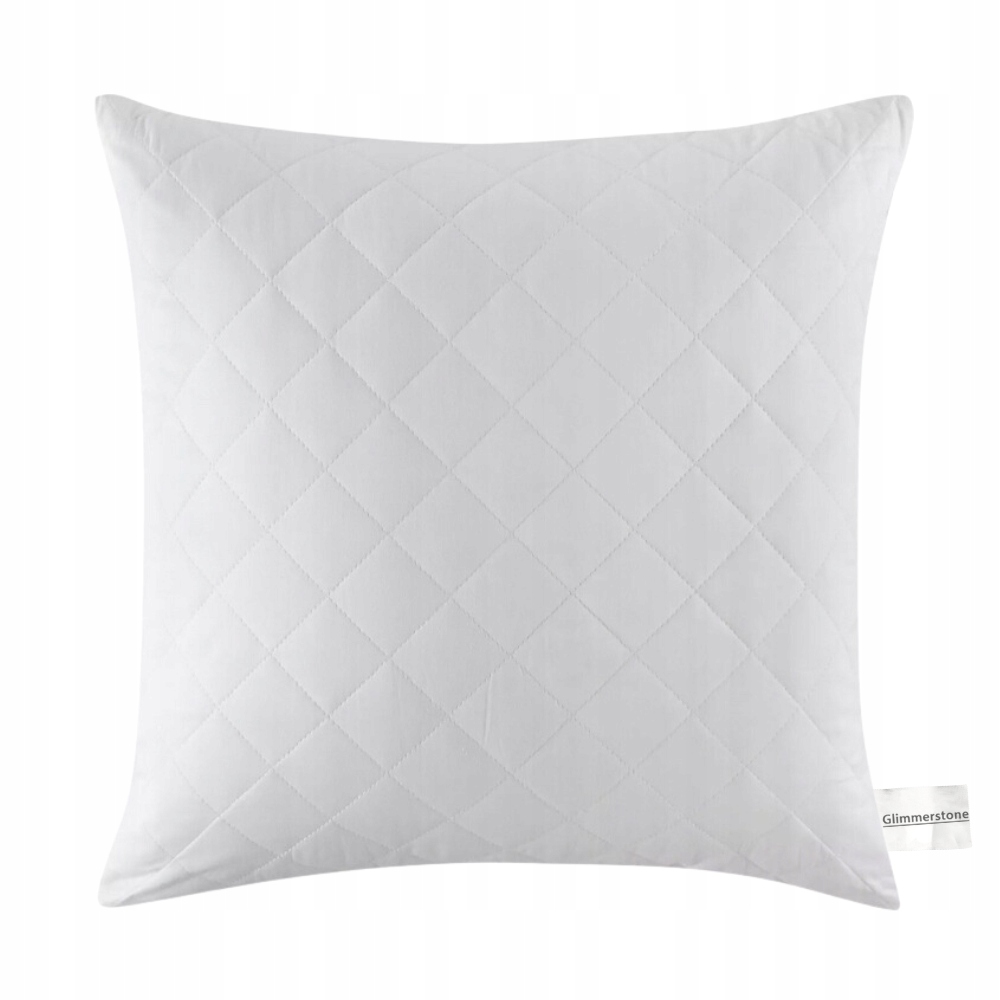 PODUSZKA JASIEK 40x40 ANTYALERGICZNA PIKOWANA BIAŁA Z KULKĄ SILIKONOWĄ Długość 40 cm