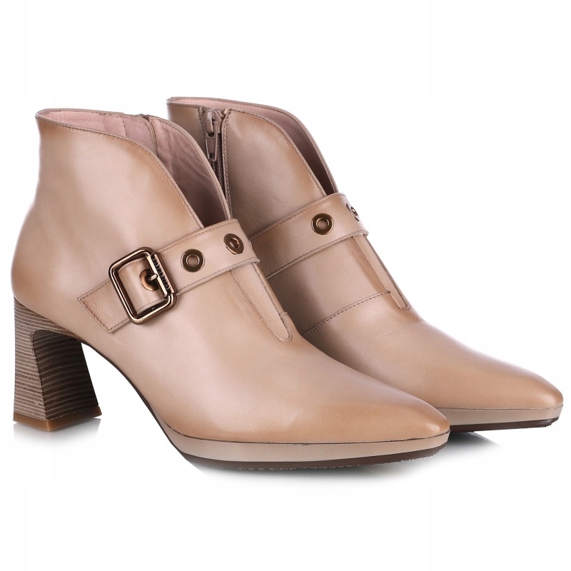 Dámské kotníkové boty Hispanitas HI254244 SOHO-I25 Topo béžové Kůže Vel. 39