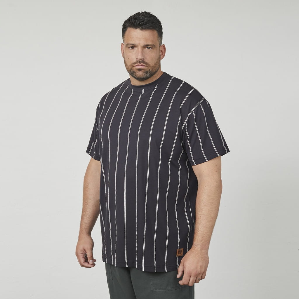 Velká Tričko s vertikálními pruhy černá North Latitude Velikost 6XL