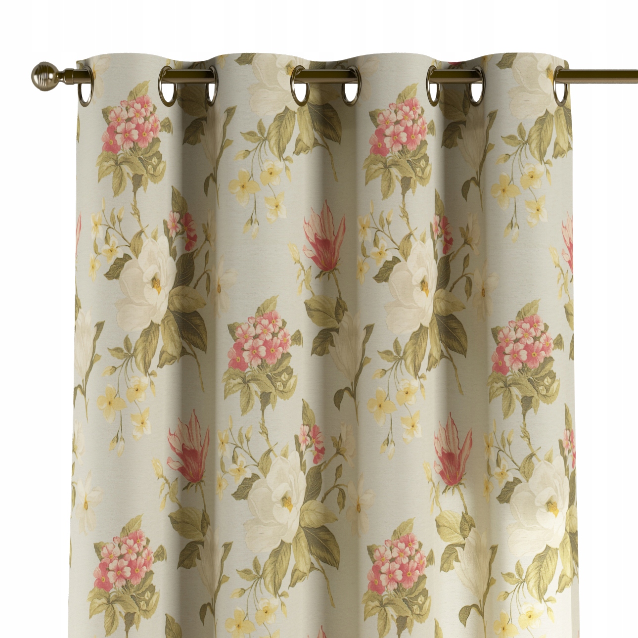 Záves na kolieskach 1 ks 130x260 cm žltý