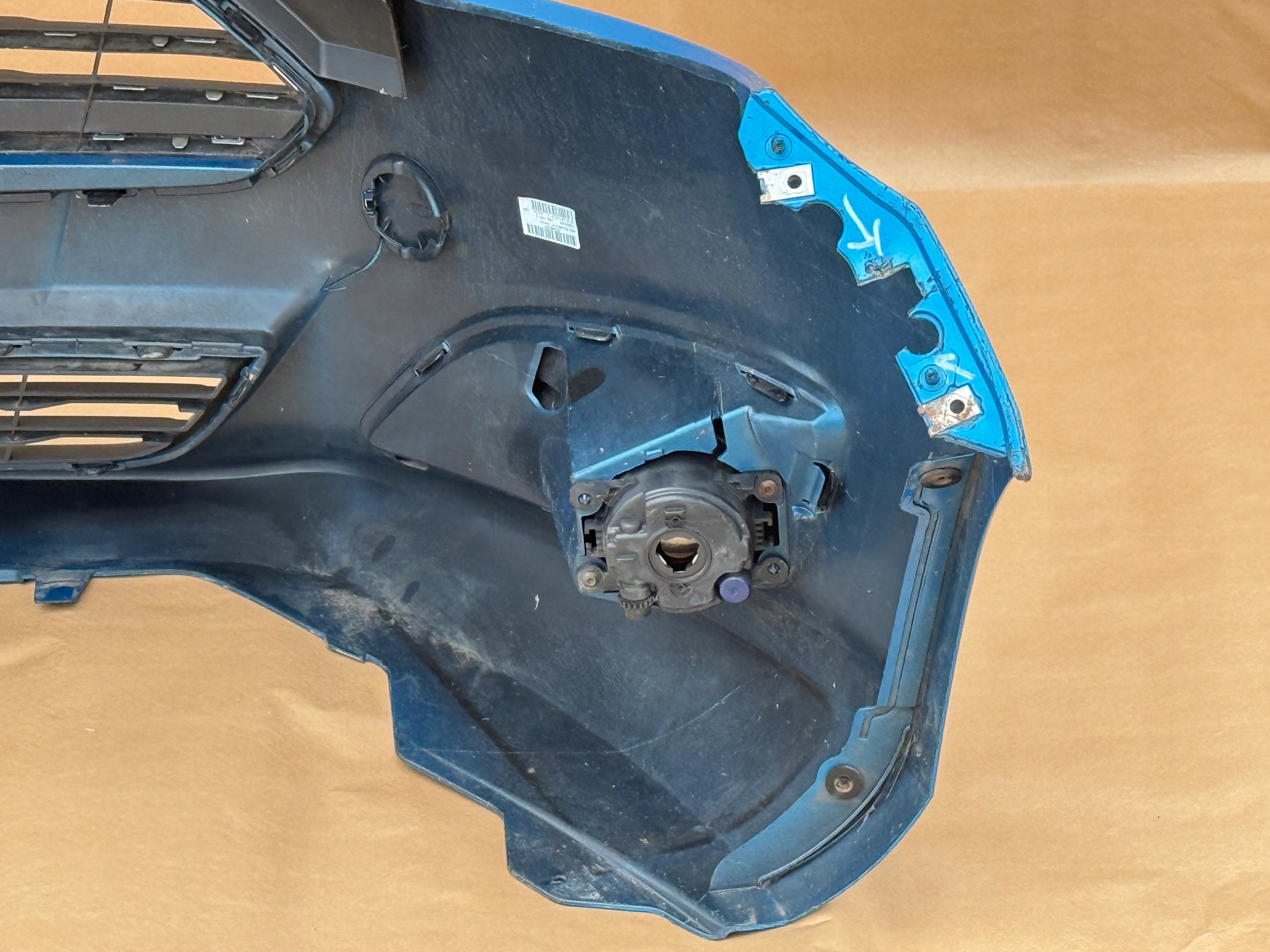 FORD FIESTA MK7 LIFT 2012-2017 bumper front BLUE CANDY original