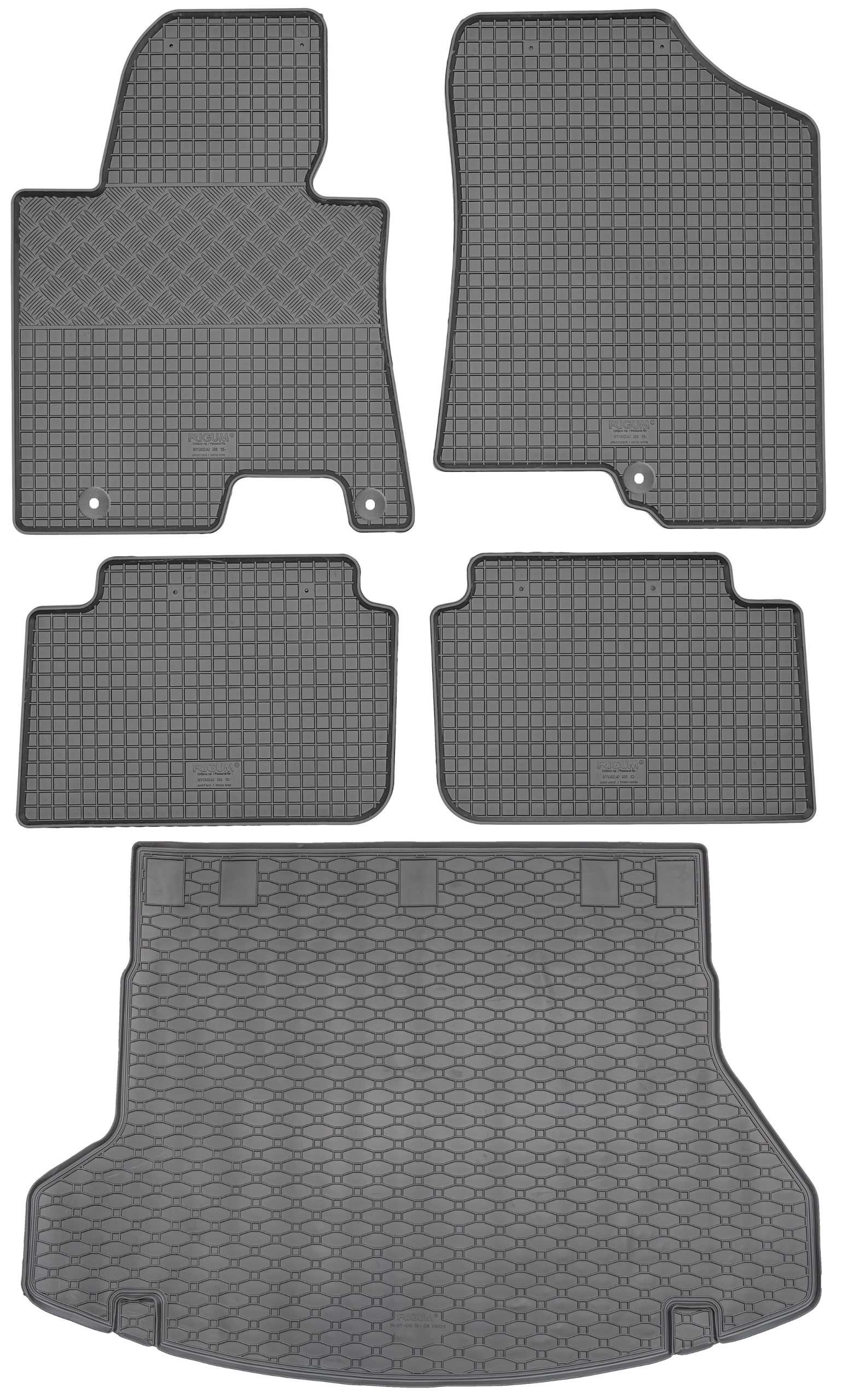 Hyundai i30 II Sw od roku 2012-2017 – rohož batožinového priestoru gumové rohože