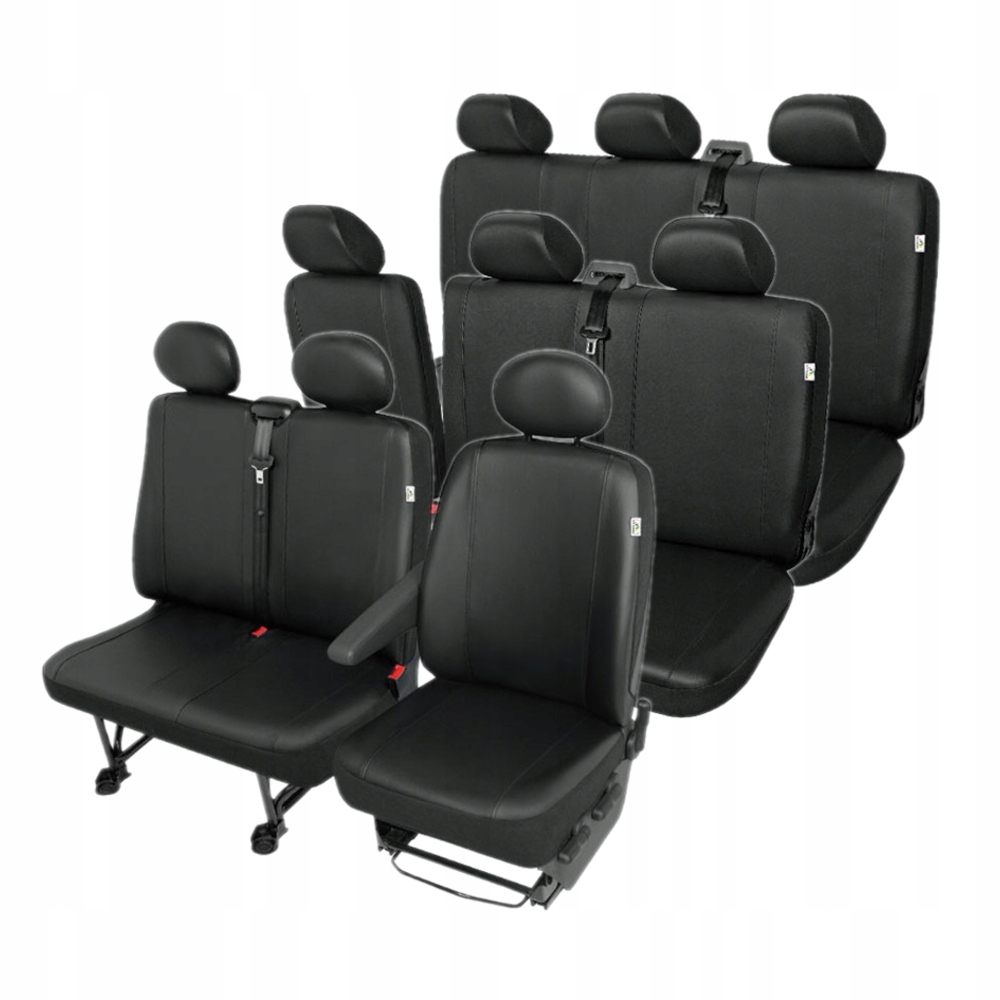 Pokrowce samochodowe 9 os do Citroen Jumpy II 2 (2007–2016r) EKOSKÓRA
