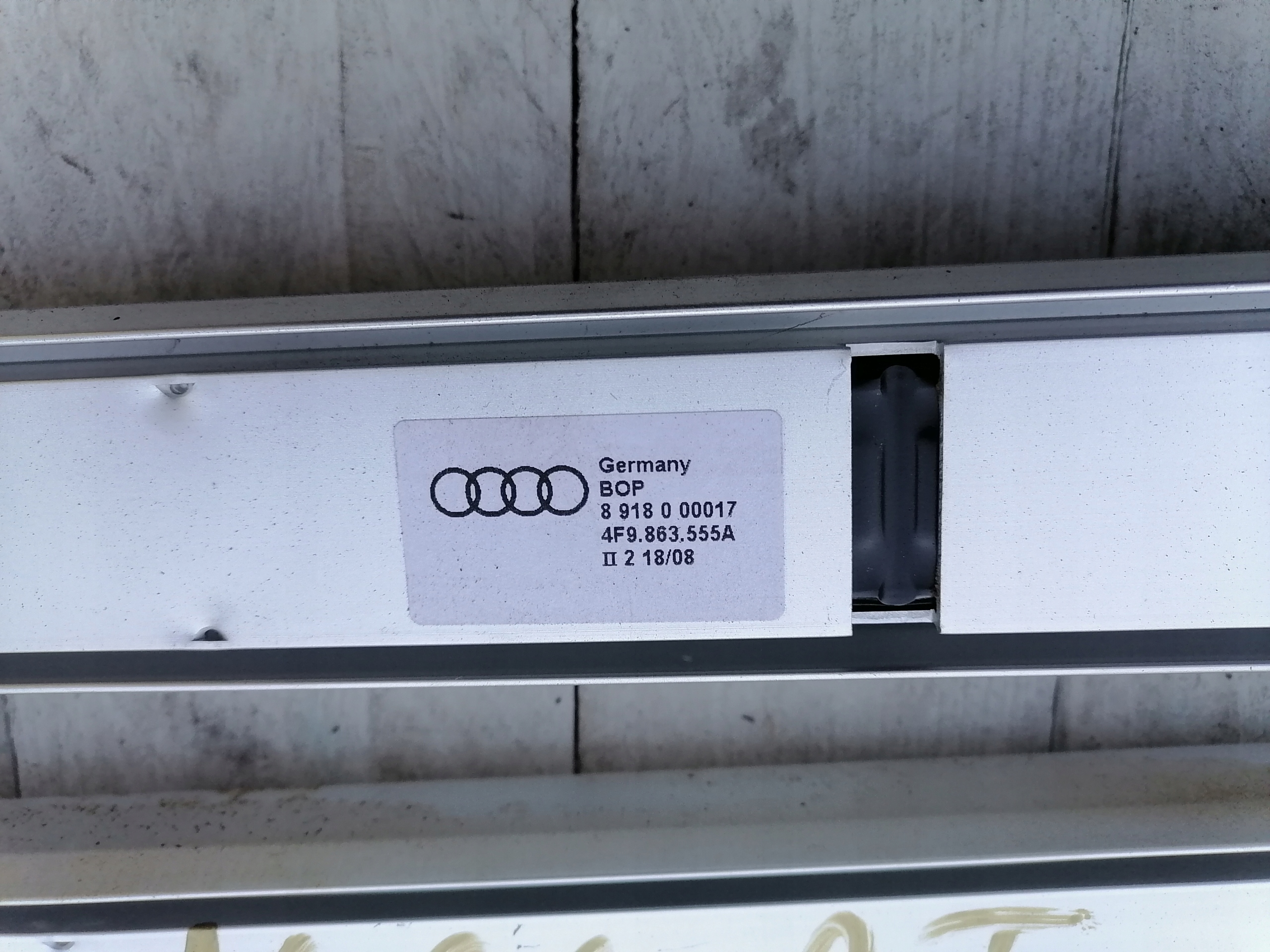 AUDI A6 C6 rail boot left or right