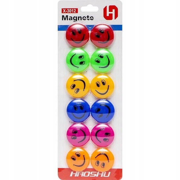 V4 MINKI MAGNESY NA LODÓWKĘ KOLOROWETABLICE ZESTAW MAGNESÓW BUŹKI 12 szt. EAN (GTIN) 5905567740671