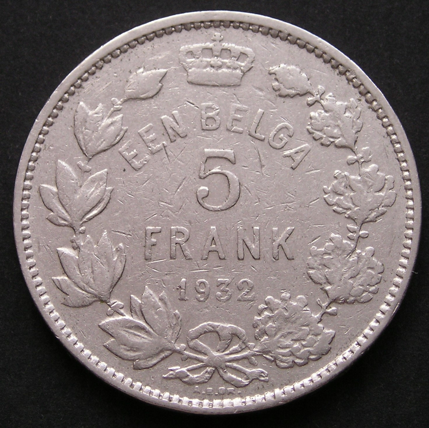 Belgia 5 franków 1932 - król Albert