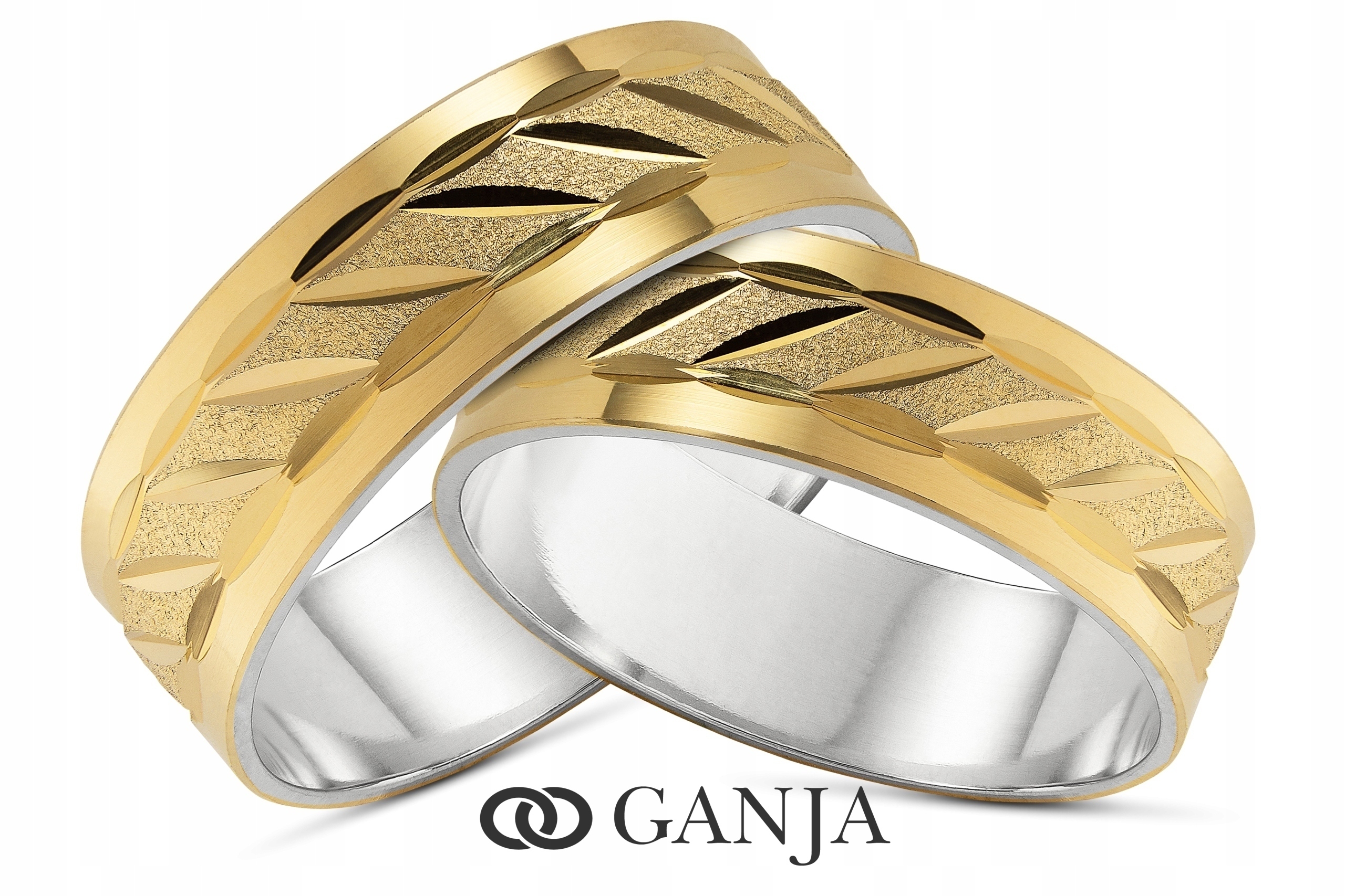 Zlatý prsten 333 stříbrný 925 Svatba G06, šířka 6 mm