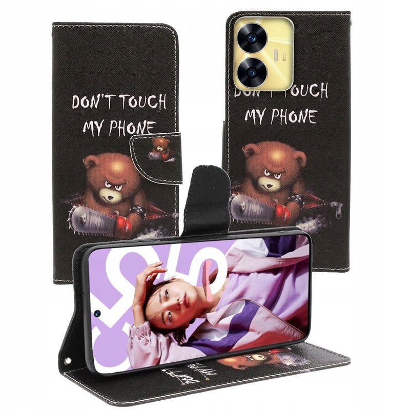 

Etui Fancy Pokrowiec do Realme C55 misiek