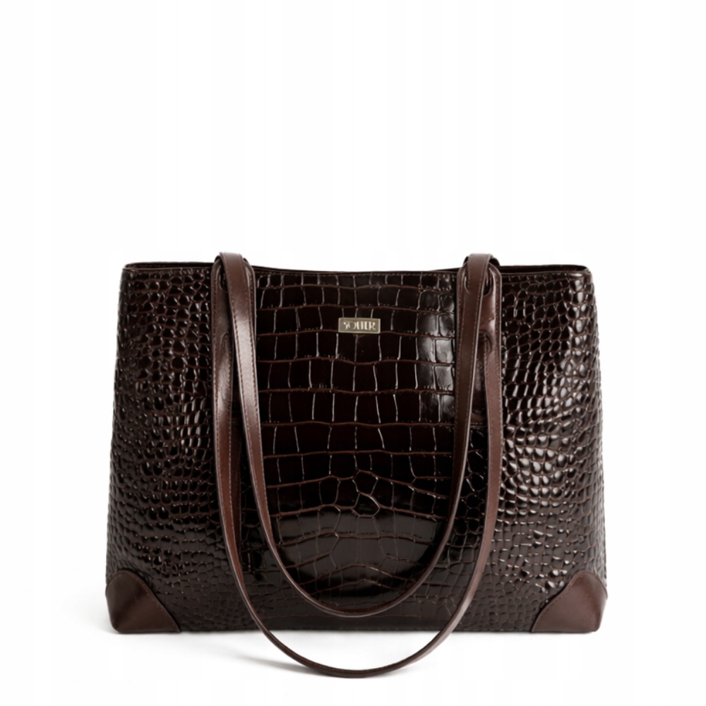 Dámská kožená taška na rameno Shopper Dárek Premium