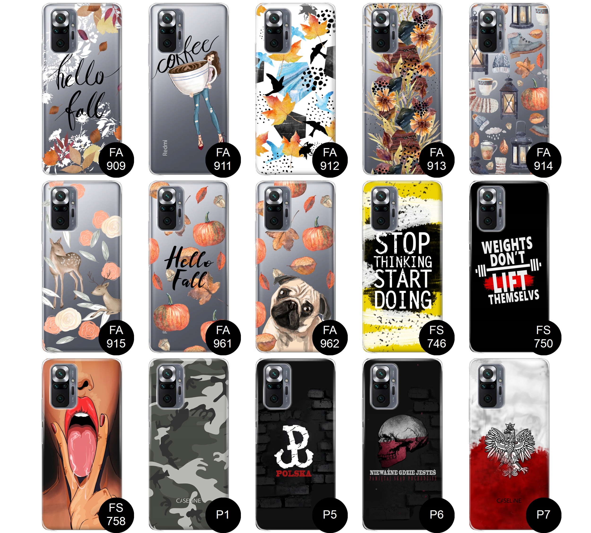 Etui do Xiaomi Redmi Note 10 Pro case guma wzory