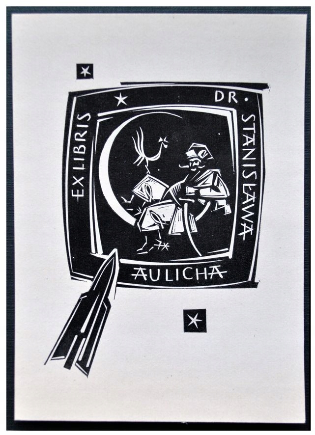 *KP* Krzywka Ryszard (03) Ex libris dr. Stanisława Aulicha, X2