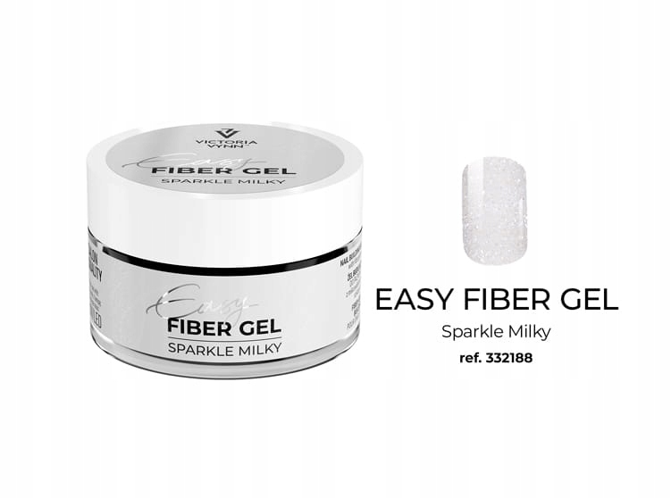 Stavební gel s mikrovláknem a mléčnými částicemi Easy Fiber Gel Milky 50 ml