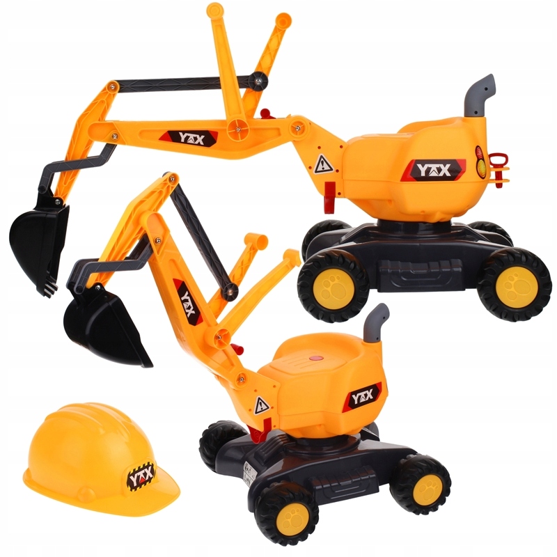 Koparka Obrotowa Jeździk Pchacz Maszyna na Kółkach Ruchoma Łyżka do Piasku