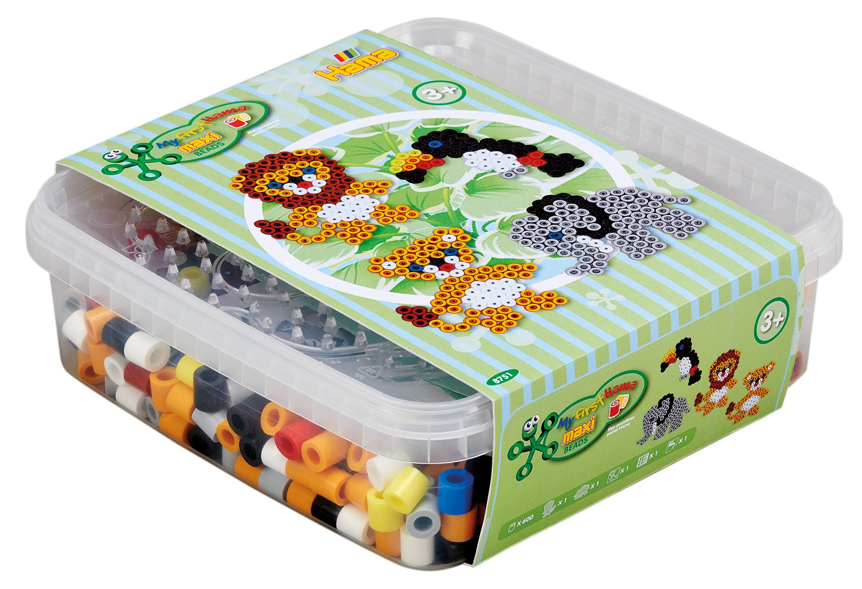 

Hama Maxi Koraliki 600 Szt. W Pudełku Zoo 8751