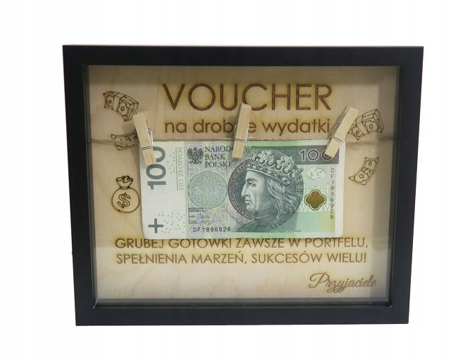 

Ramka Voucher Na Urodziny 3D Banknoty MB63