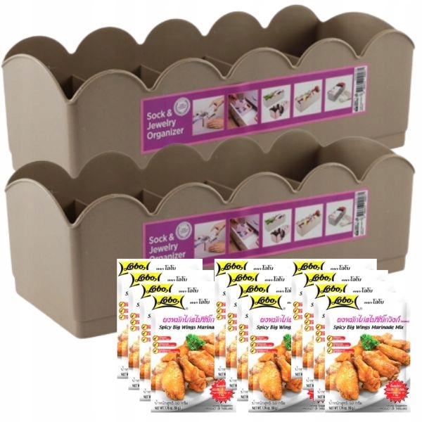 

2X Przybornik Pojemnik Dzielony Na Przyprawy Capu