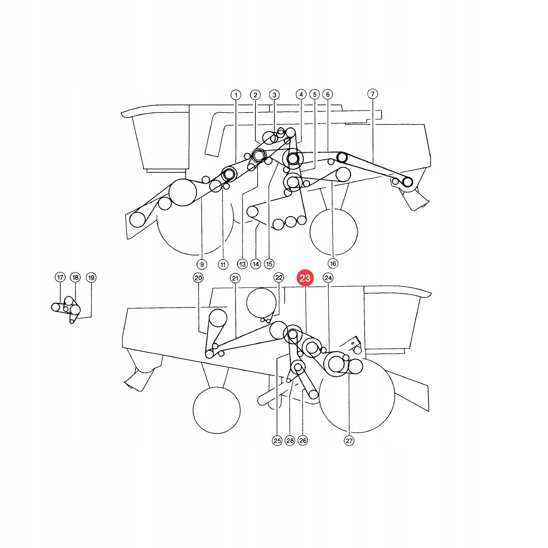 Pas szerokoprofilowy Claas 661427.0 Gates 1499369 Numer katalogowy części 661427.0