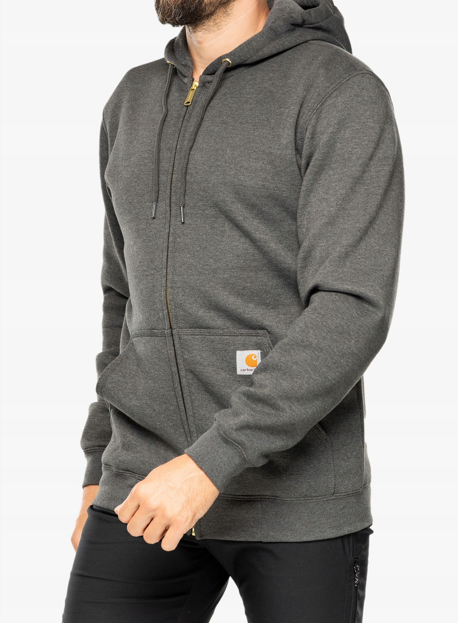Rozepínací mikina Carhartt Zip Hooded Sweatshirt carbon heather XL