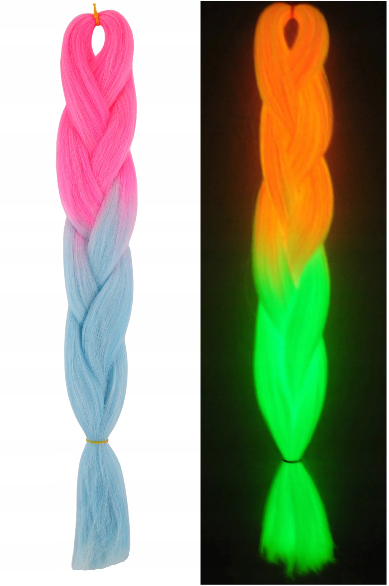 WŁOSY SYNTETYCZNE ŚWIECĄCE W CIEMNOŚCI FL.201