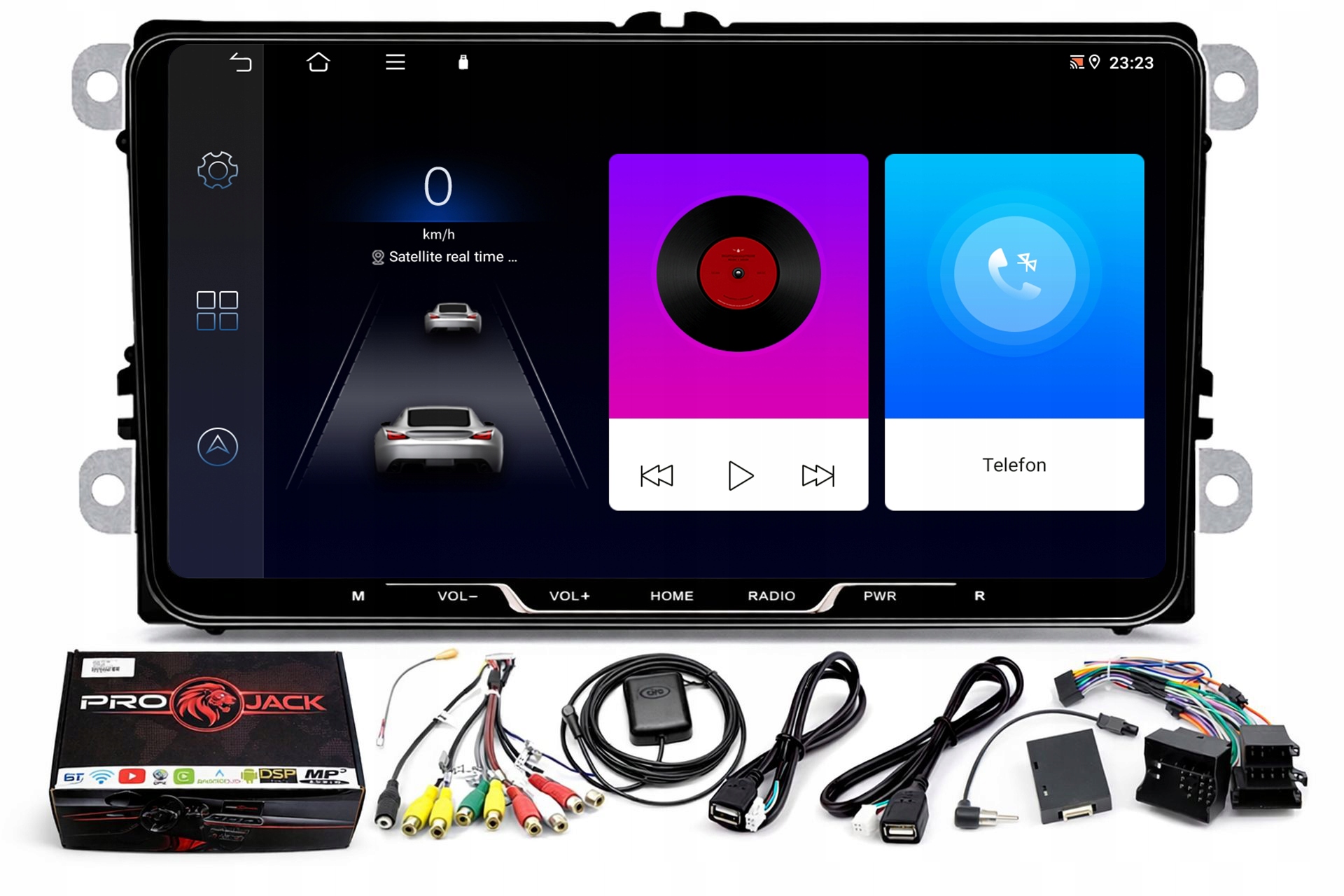 Rádio Navigácia Gps Android Vw Jetta V 2005-2010 Wifi Carplay 4/64GB