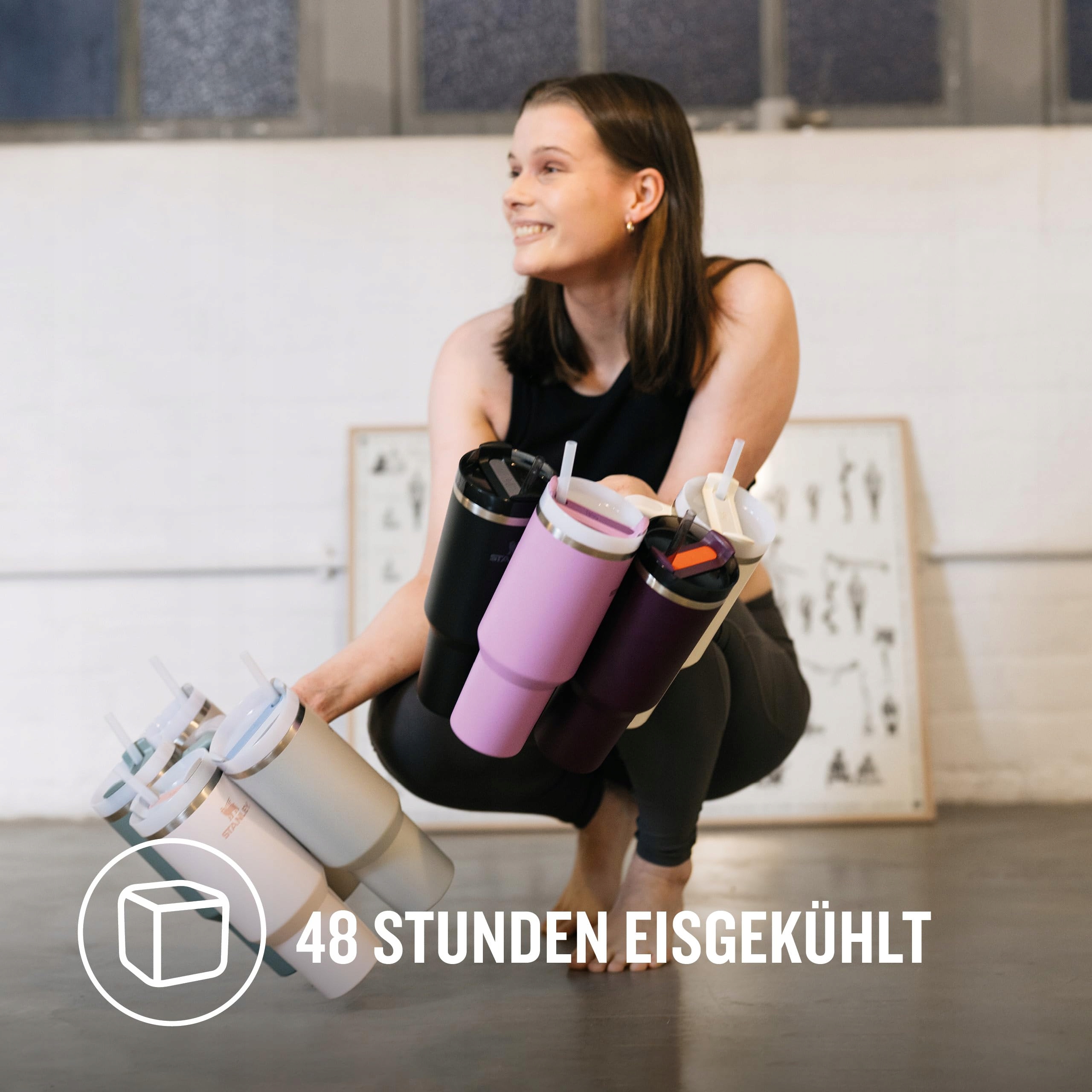 STANLEY Quencher H20 Butelka Termiczna Ze Słomką 1,2L Stal Nierdzewna — miniatura 3