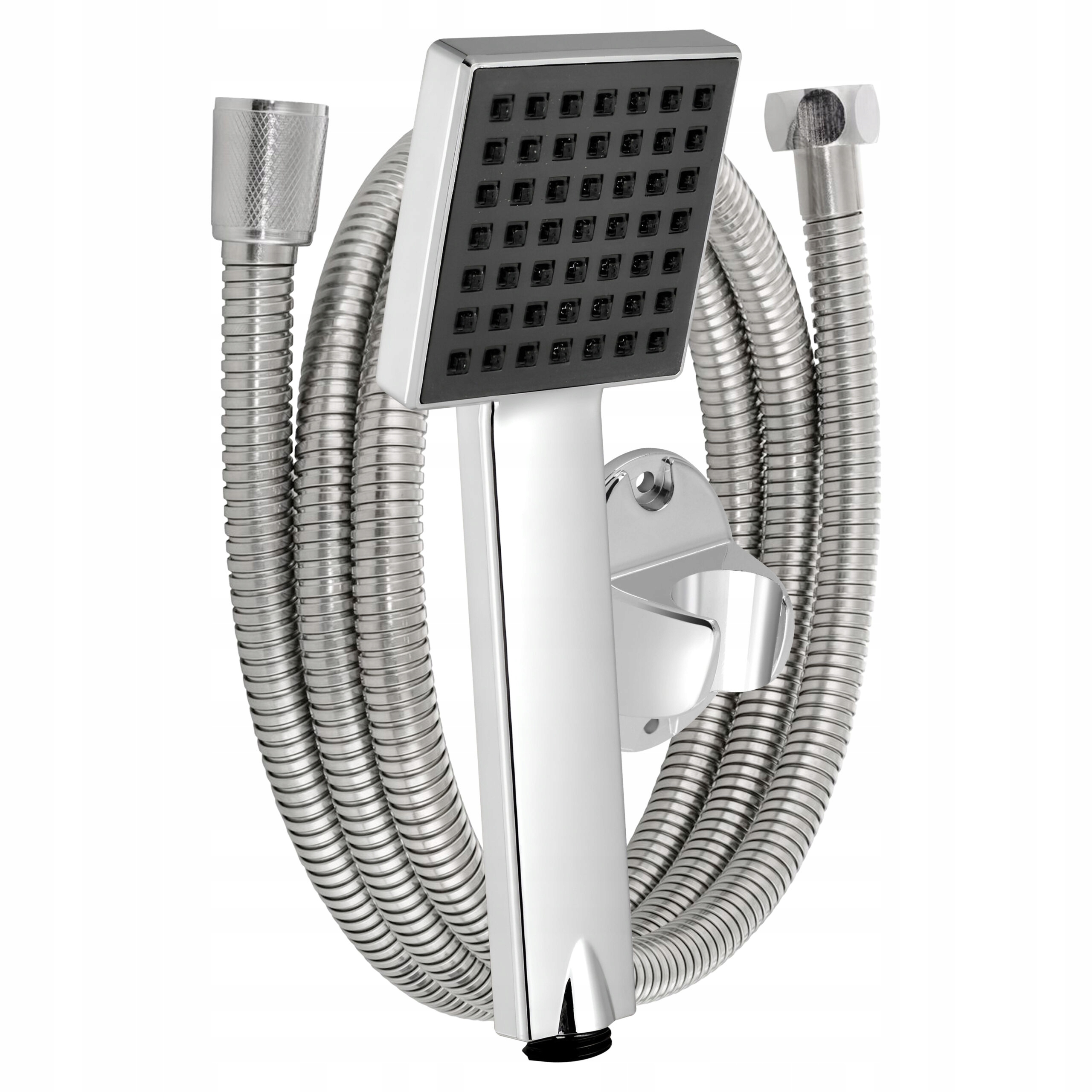 Zestaw prysznicowy natynkowy kwadratowy słuchawka prysznicowa Kod producenta 7901