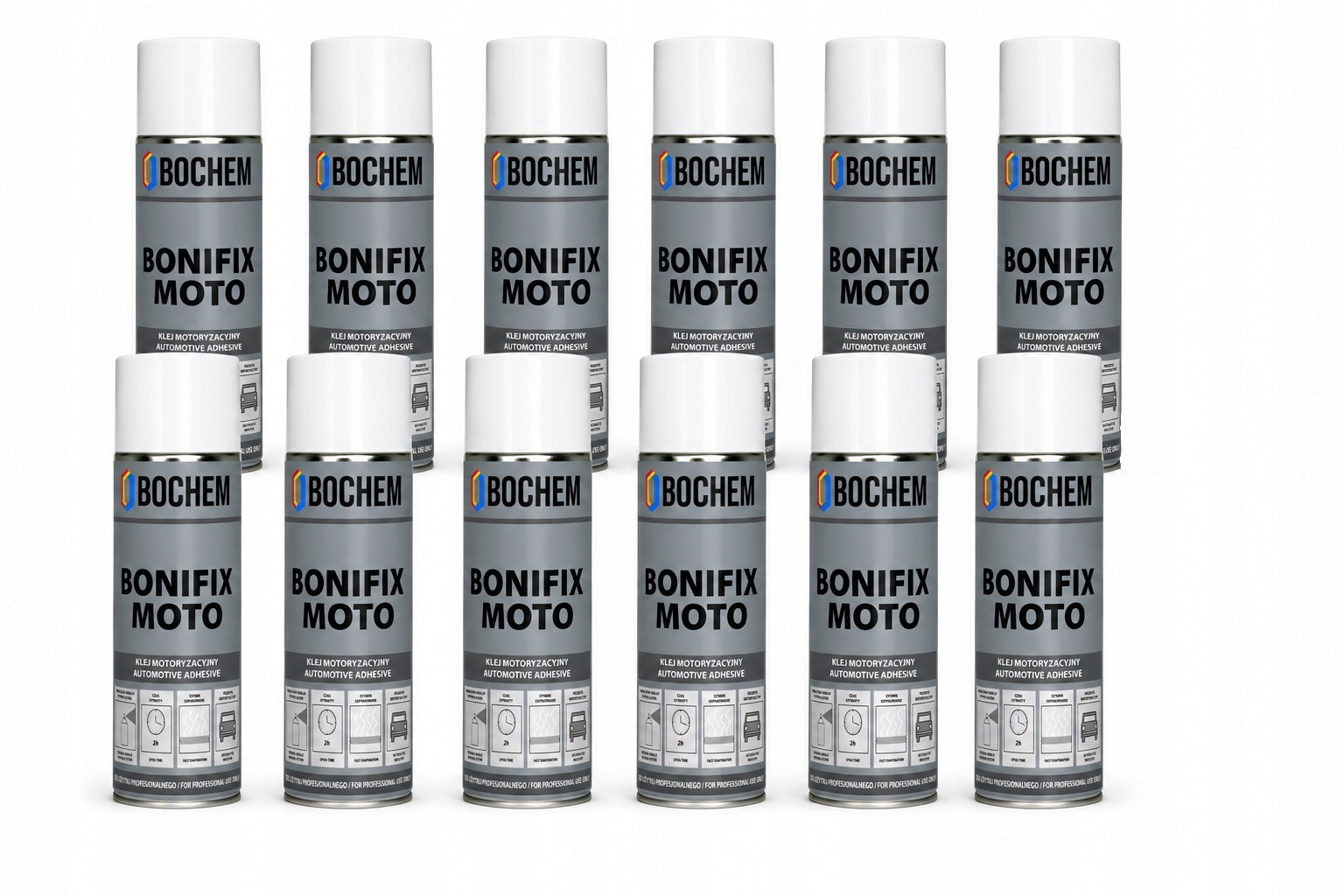Zestaw 12X Klej Bonifix Moto Do Posufitki Samochodowej Mocny 500ML