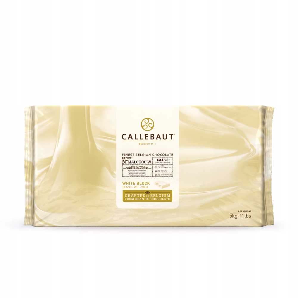 Levně Callebaut čokoláda bílá Malchoc 30,7% blok 5 kg