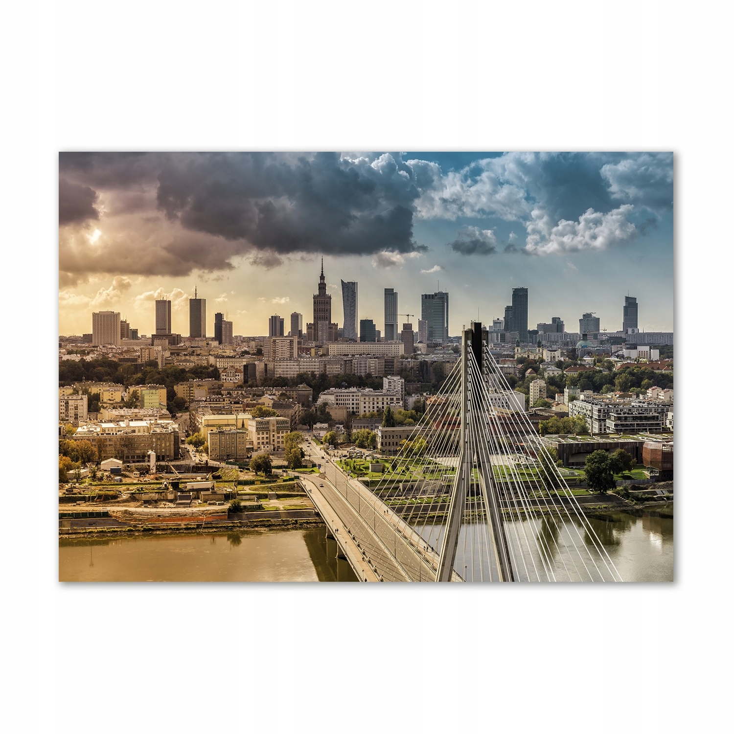 

Foto obraz szkło akryl Warszawa Polska 100x70cm