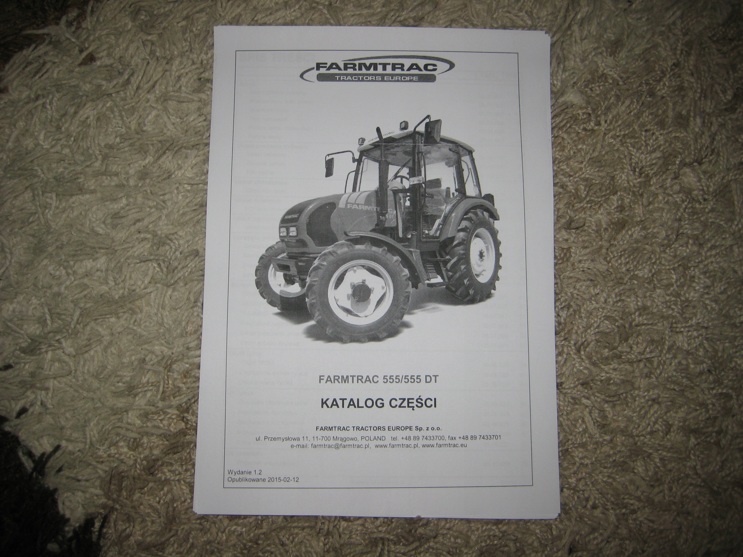 Farmtrac 555 / 555Dt Katalog Części 194 Strony Za 99 Zł Z Hajnówka - Allegro.pl - (11223916199)