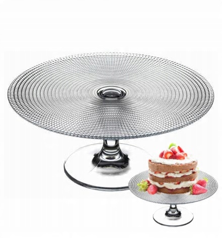 

Patera na nodze tortownica 28cm tort szklana 10591