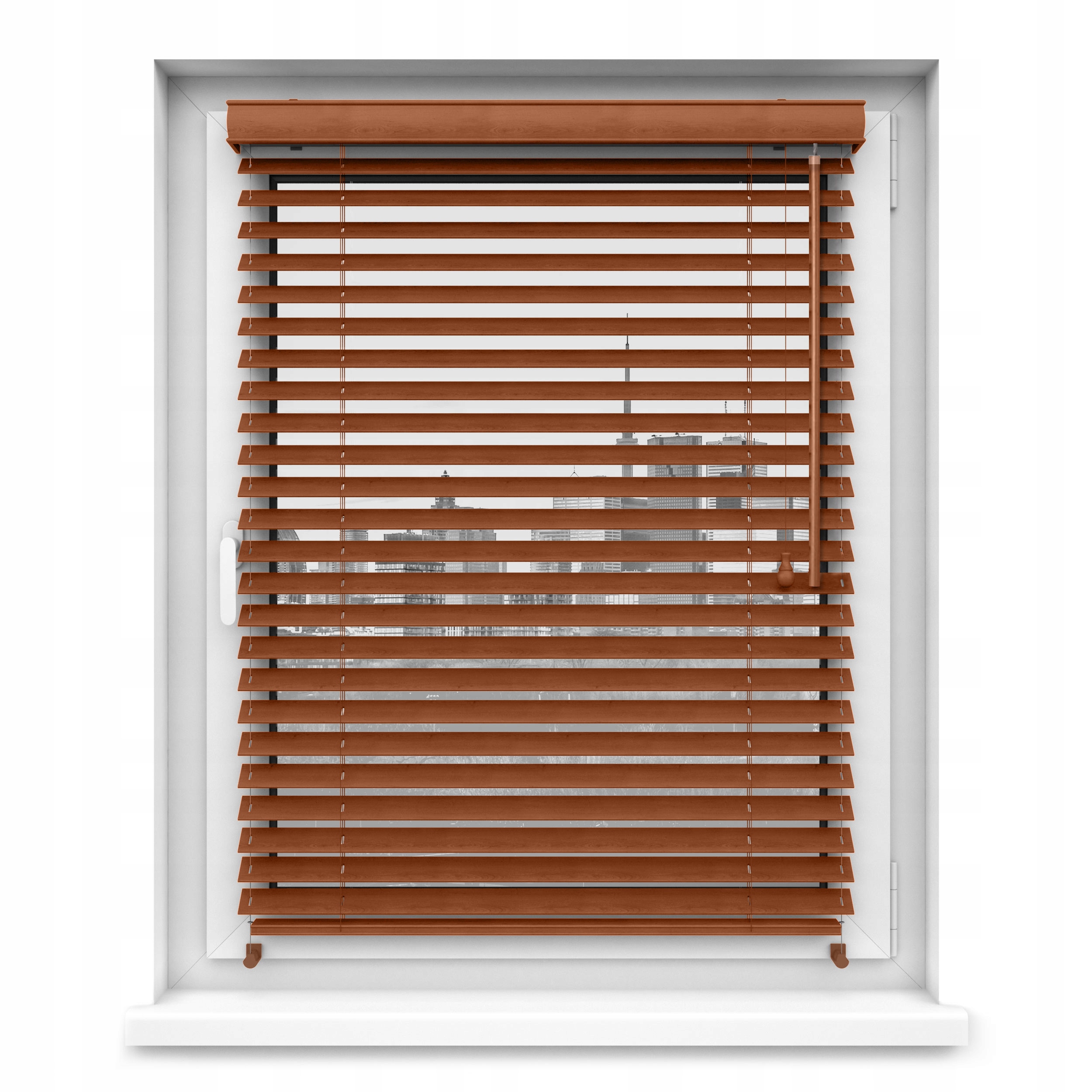 

Żaluzja Żaluzje Drewniane 25mm Na Wymiar